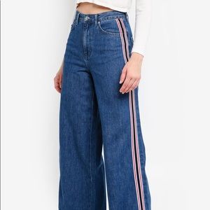 Topshop Moto Wide Leg Jeans